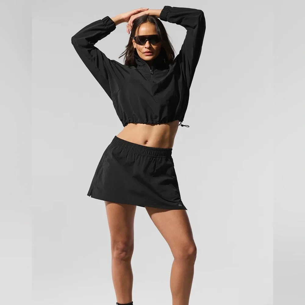 ALO Yoga | Skirts | Alo Yoga Alumni Tennis Skirt Black Size Xxs